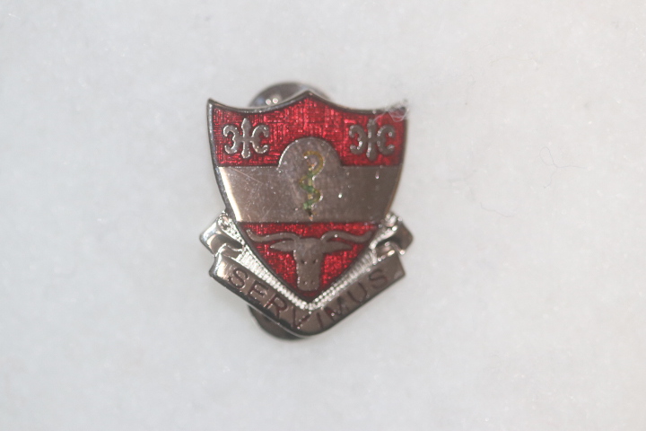 US ARMY WW2 TYPE 315th MEDICAL BATTALION 90th DIVISION ENAMEL DISTINCTIVE CREST DI