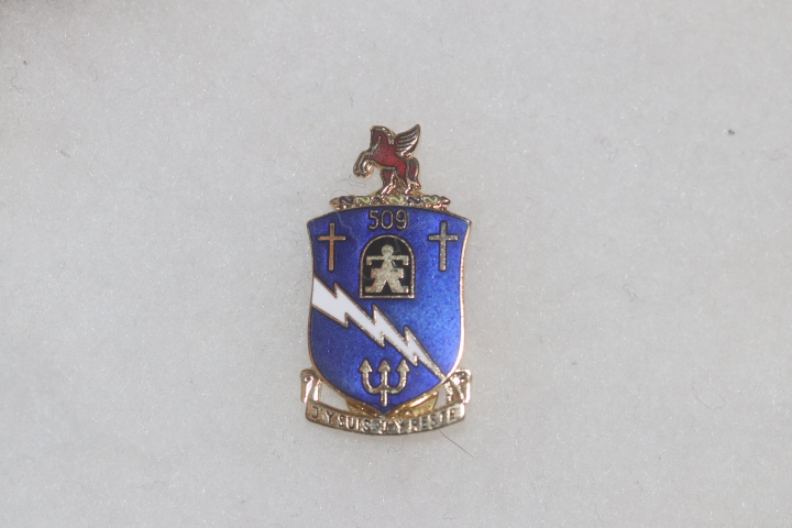 US ARMY 509th PARACHUTE INFANTRY REGIMENT ENAMEL DISTINCTIVE UNIT CREST DI