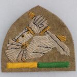 POLAND POLISH WW2 ARMY 2ND WARSAW ARMOURED DIVISION RECONNAISSANCE BTN CLOTH BADGE