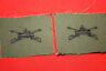 US VIETNAM PERIOD CLOTH U.S. ARMY ARMOUR OFFICERS COLLAR INSIGNIA SUBDUED ARMOR