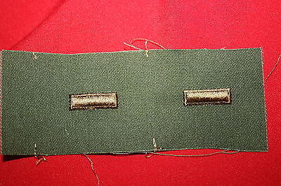 US ARMY VIETNAM SUBDUED CLOTH 2ND LT LIEUTENANT RANK BADGES INSIGNIA