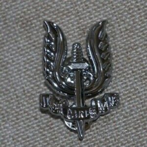 BELGIUM PARA COMMANDO METAL PARACHUTE AIRBORNE BERET BADGE SAS OTHER RANKS #2