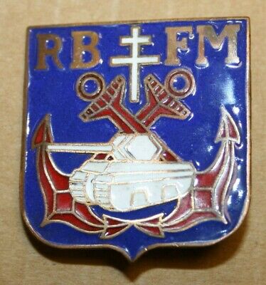 WWII FREE FRENCH FRANCE LIBRE 2ND DB REGIMENT BLINDE FUSILIERS MARINS RBFM