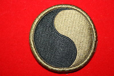 ORIGINAL U.S. US CLOTH MCU 29TH INFANTRY DIVISION PATCH HOOK & EYE AFGHANISTAN