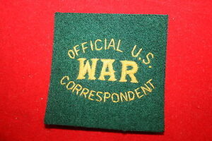 COPY WW2 OFFICIAL US WAR CORRESPONDENT CLOTH SLEEVE SHOULDER PATCH BADGE