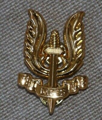BELGIUM PARA COMMANDO METAL PARACHUTE AIRBORNE BERET BADGE SAS OFFICER #2
