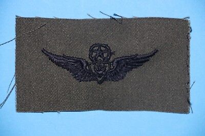 ORIGINAL US ARMY AVIATOR MASTER AIRCREW PILOT WING CLOTH SUBDUED VIETNAM