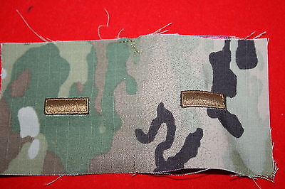 GENUINE US ARMY ISSUE MCU MULTICAM PAINTBALL 2ND LIEUTENANT RANK INSIGNIA CLOTH