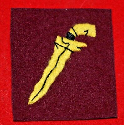 BRITISH ARMY WWII MALAYA COMMAND & SAS FORMATION BADGE PATCH