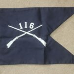 US ARMY 116TH INFANTRY REGIMENT GUIDON FLAG ABN SWALLOW TAIL 29TH DIVISION