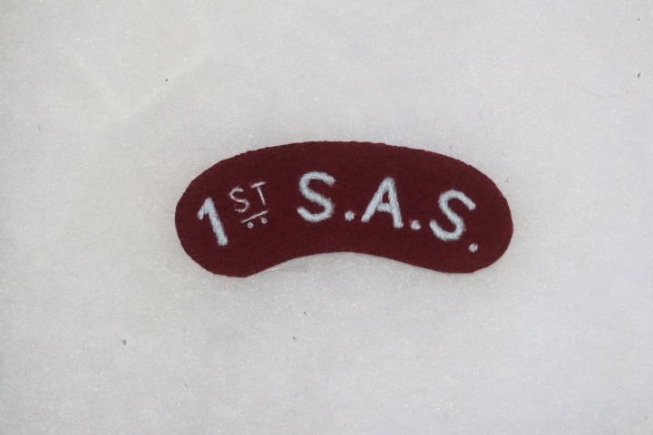 BRITISH ARMY WW2 PATTERN 1ST SAS SPECIAL AIR SERVICE SHOULDER TITLE – SINGLE