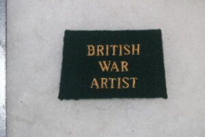 BRITISH WAR ARTIST COTTON SHOULDER PATCH BADGE SINGLE