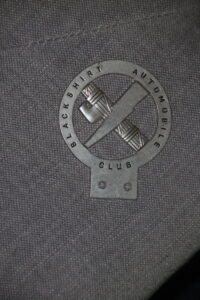 BLACKSHIRT AUTOMOBILE CLUB METAL CAR BADGE NEW COPY OSWALD MOSLEY BUF RELATED